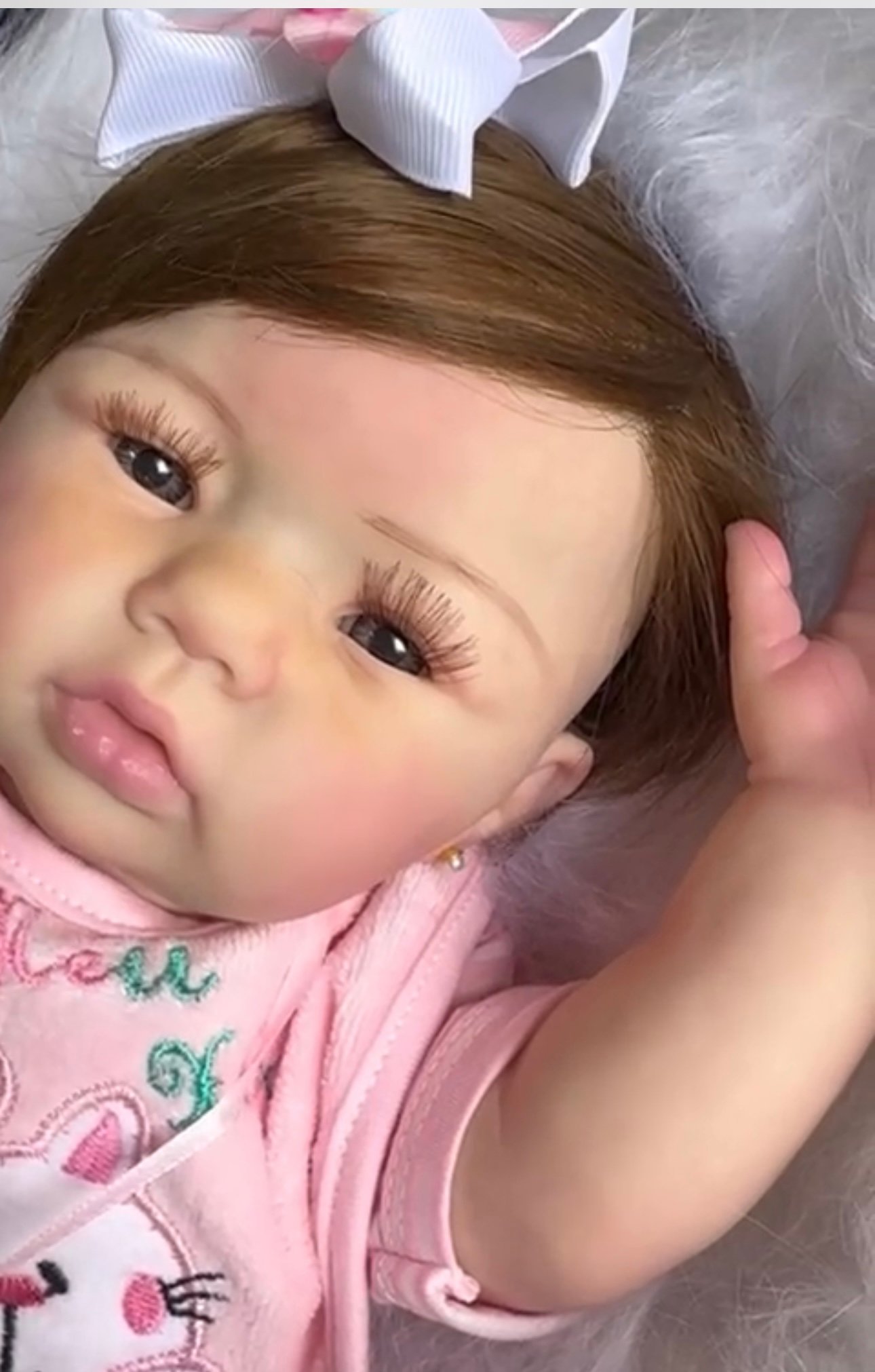 BEBÊ REBORN REALISTA FIO A FIO 100% BANHO MEU XODO VALENTINA - Main Image