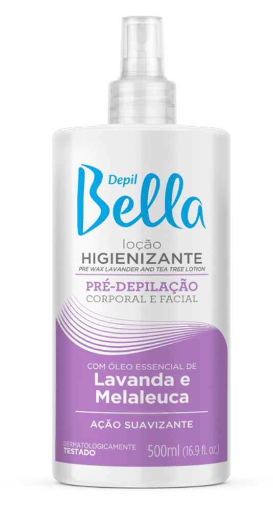 LOÇÃO HIGIENIZANTE DEPILBELLA LAVANDA E MELALEUCA 500ml | Amor Beleza