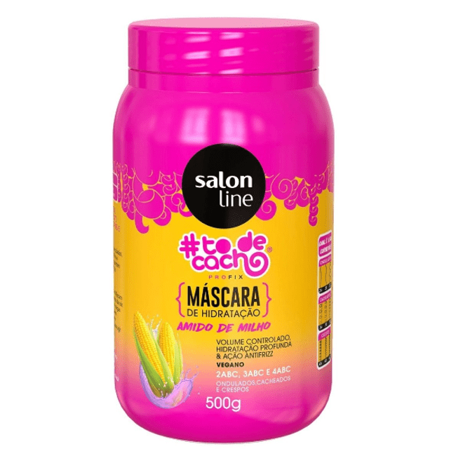 MÁSCARA DE HIDRATAÇÃO SALON LINE AMIDO DE MILHO  500gr #TODECACHO