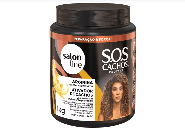 ATIVADOR DE CACHOS SALON LINE S.O.S CACHOS 1Kg- ARGININA
