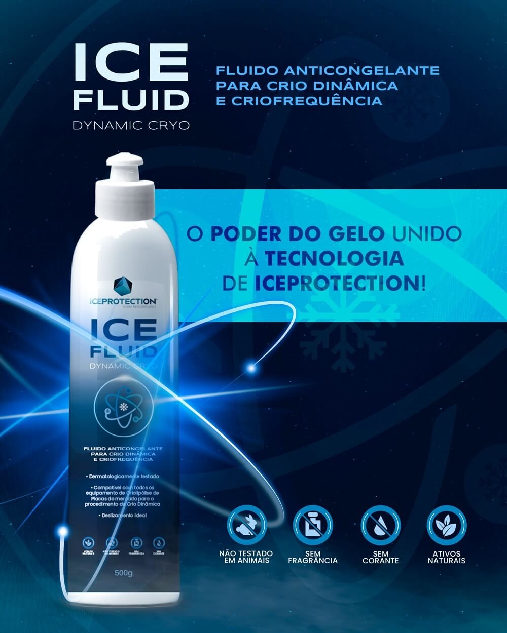 Ice Fluid - Gel Anticongelante Criolipólise e criofrequencia 500g – IceProtection