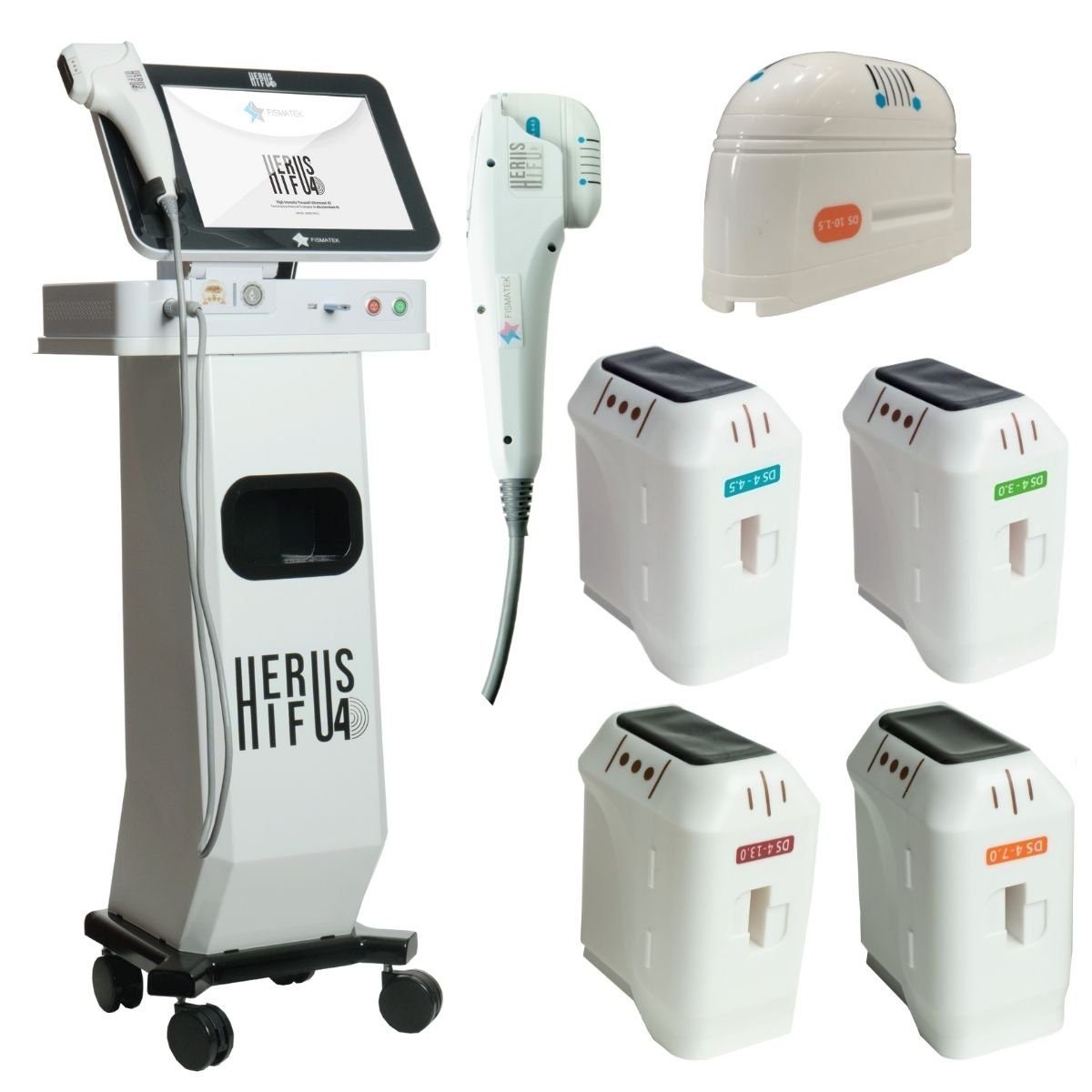 Herus HIFU 4D - Ultrassom Microfocado e Macrofocado 5 Cartuchos