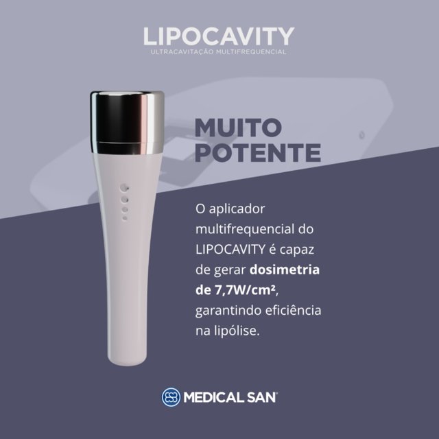 Lipocavity Multifrequencial – Ultracavitação multifuncional baixa frequência  – Medical San