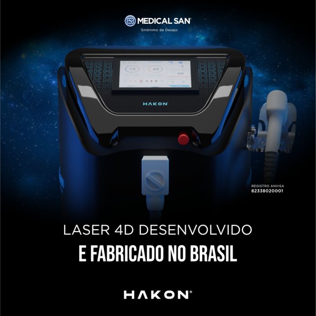 Hakon Medical San - Equipamento de Laser para Epilação Premium 4D