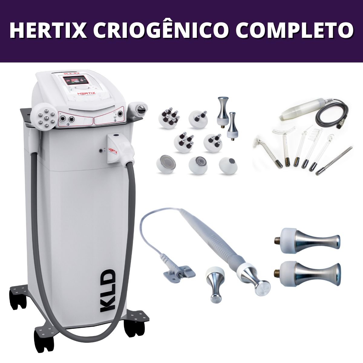 Hertix Criogênico KLD Aparelho de Radiofrequência Criogênica