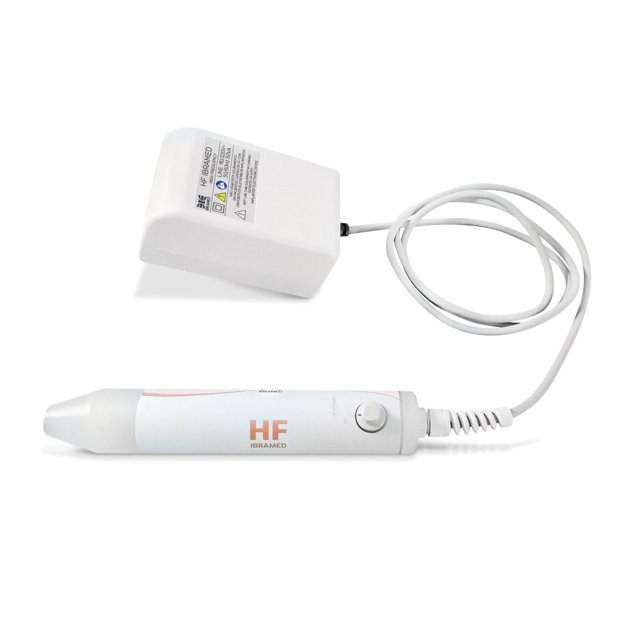 Kit Alta Frequência HF Ibramed com Jogo de 6 Eletrodos para Tratamentos Faciais, Capilares e Podologia