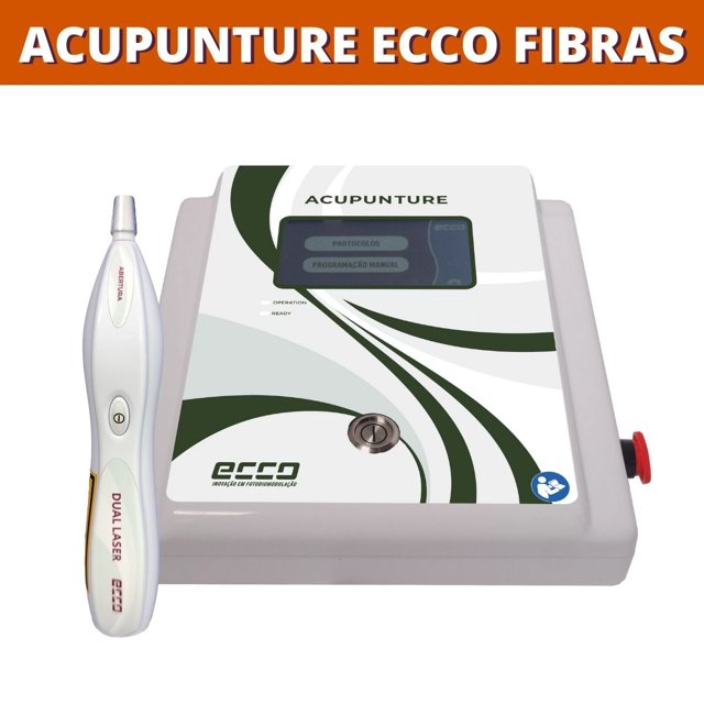 Acupunture Ecco Fibras - Aparelho de Laser Acupuntura E Fisioterapia Com Caneta Dual