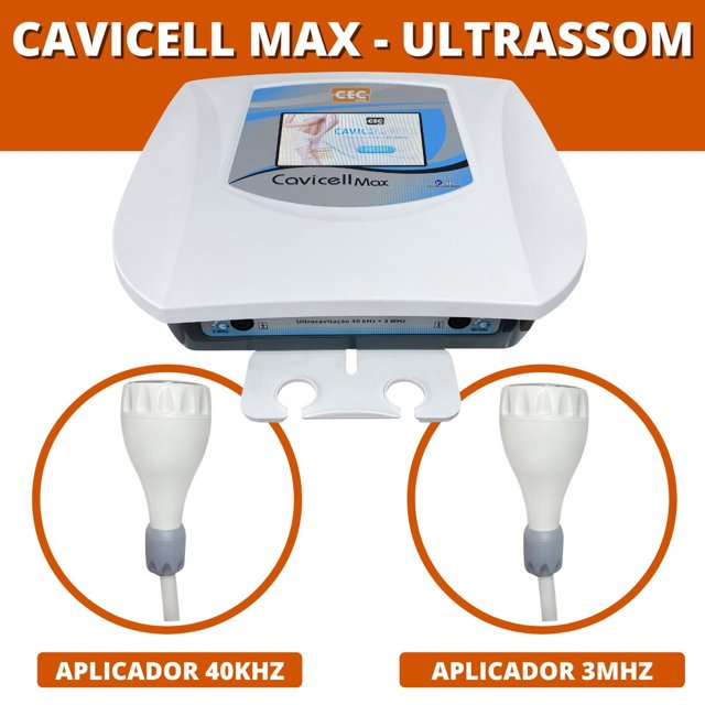 CAVICELL MAX - Equipamento de Ultrassom 3MHZ e 40KHZ – Cecbra