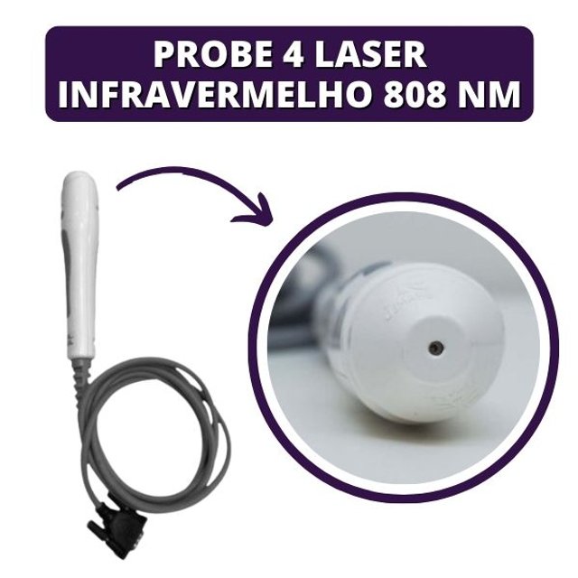 Aplicador Probe 4 Laser Infravermelho 808 nm Para Antares - Ibramed