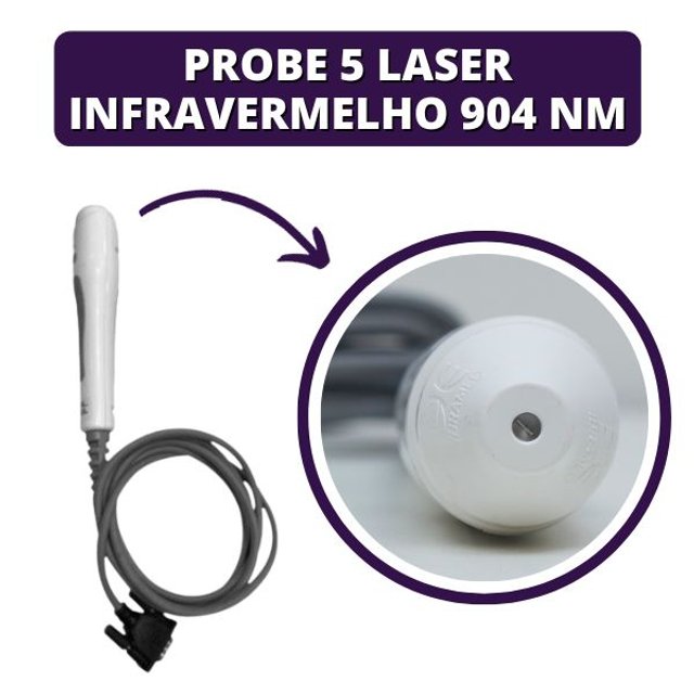 Aplicador Probe 5 Laser Infravermelho 904 nm Para Antares - Ibramed