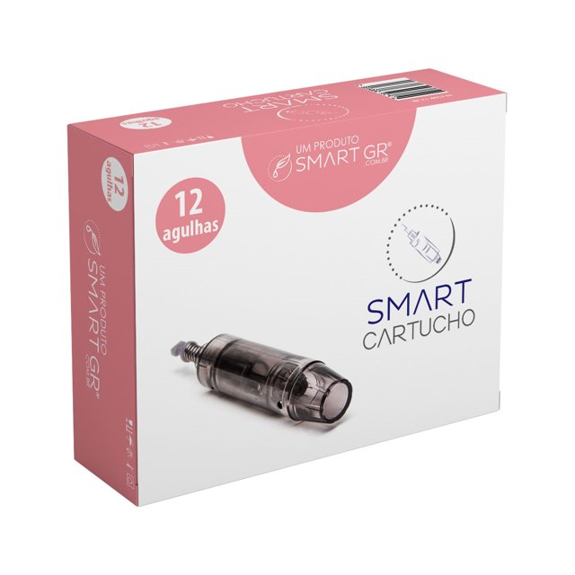 Smart Cartucho Dermapen Preto com 12 Agulhas - Kit com 10 unidades - Smart GR