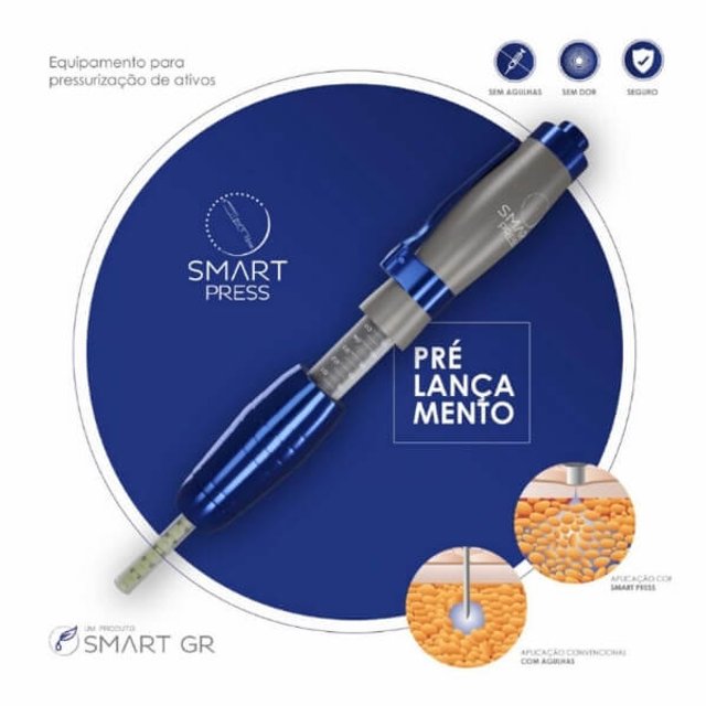 Smart Press GR - Caneta Pressurizada Para Mesoterapia E Intradermoterapia - Smart GR