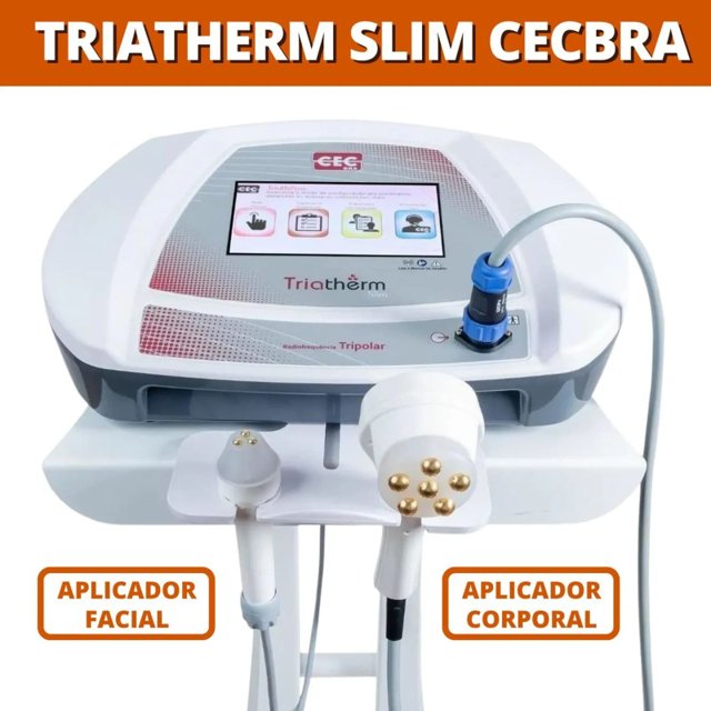 Triatherm Slim NOVO - Radiofrequência Hexapolar Corporal + Tripolar Facial - CECBRA