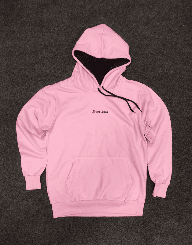 Blusa Moletom Overcome capuz rosa Lojas Vegas