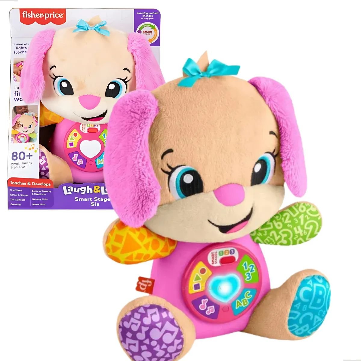 Jfd30 Fisher Price Irma do Cachorrinho Aprende Comigo | Dudu Brinquedos