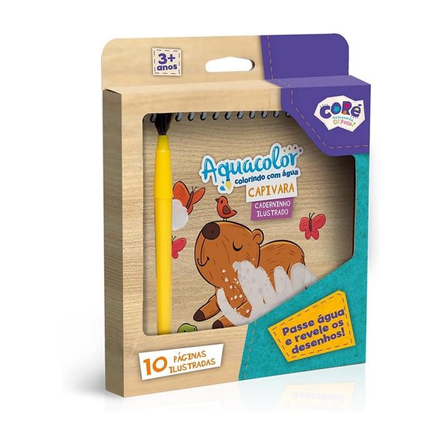 Aquacolor Capivara - Caderno Ilustrado - Coré Toyster | Dudu Brinquedos