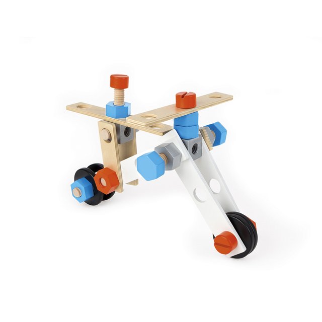 Brinquedo de Madeira Pequeno Engenheiro 50 Peças Brico Kids Janod