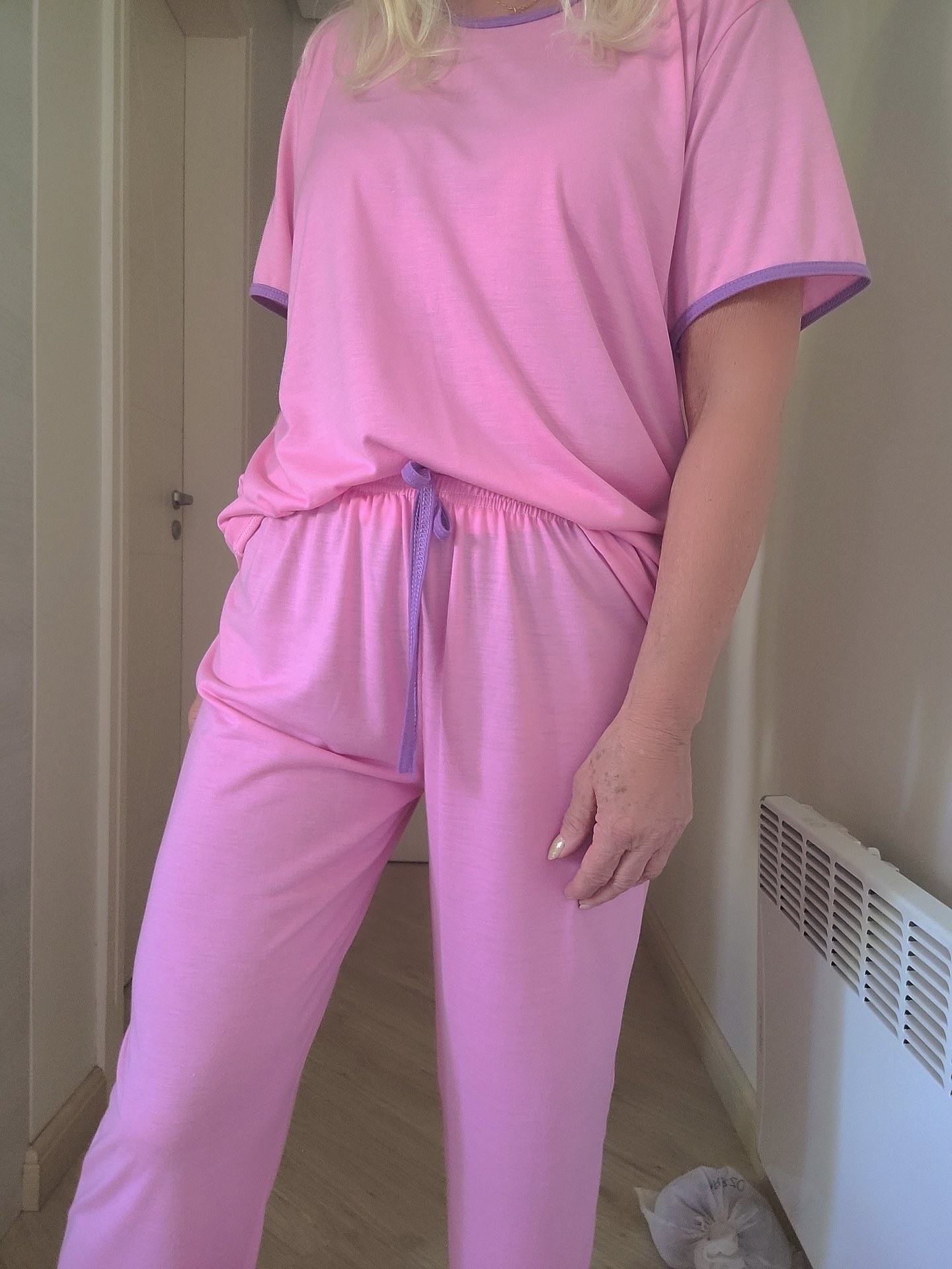 Pijama Feminino Manga Curta e Calça