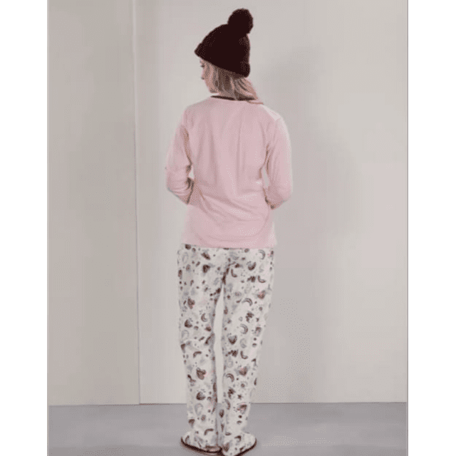 Pijama com calça e manga longa