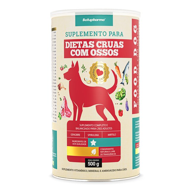 Food Dog Dietas Cruas Com Ossos - 500g