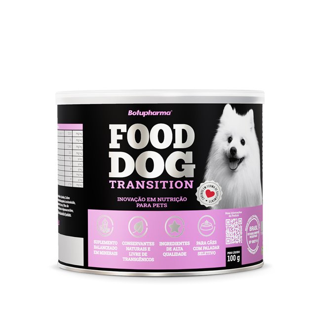 Food Dog Transition (Minerais) 100g p/ dieta de Cães com Intestino Sensível