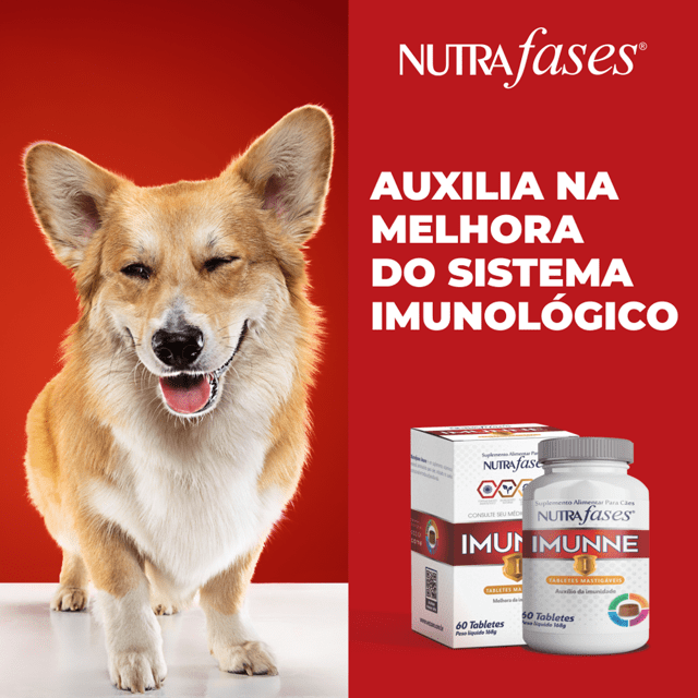 NutraFases Imunne p/ aumentar a imunidade dos cães
