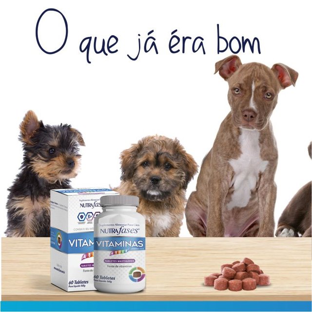 NutraFases Vitaminas - Multivitamínico p/ cães