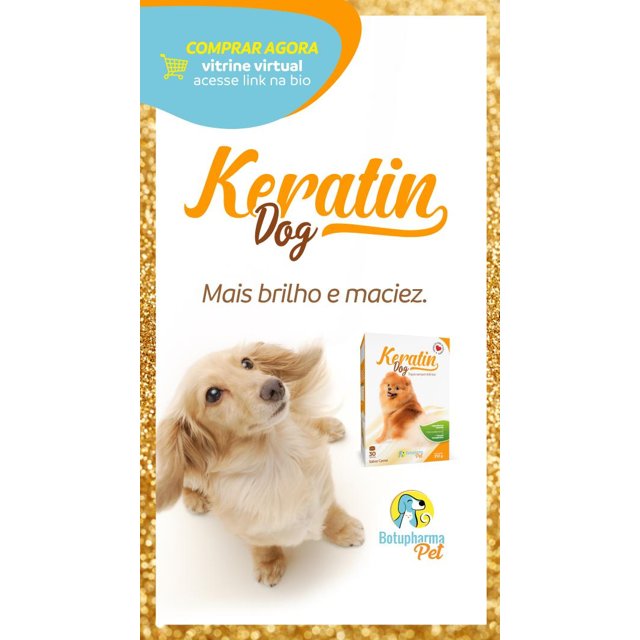 Keratin Dog Suplemento Natural p/ Cães com Problemas de Pele - Nutradog