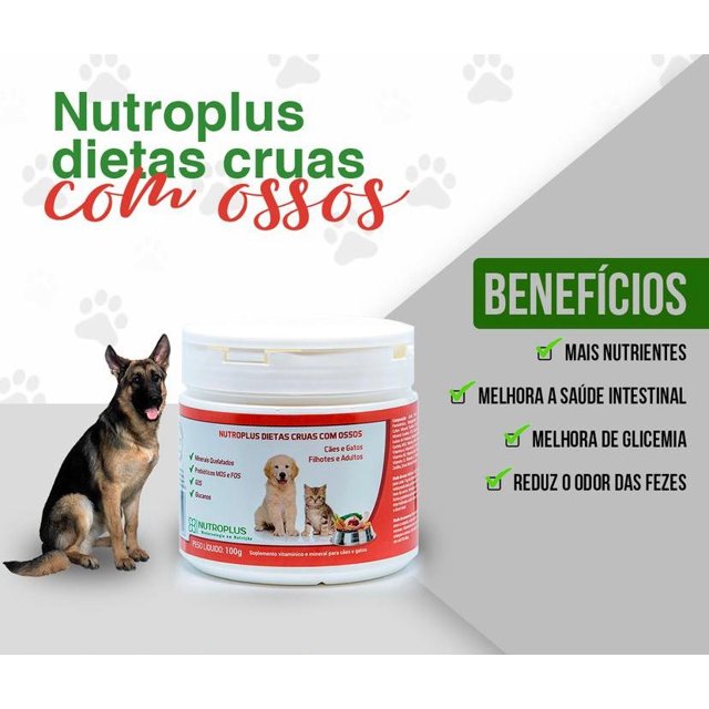 Nutroplus Dietas Cruas com Ossos - 100g