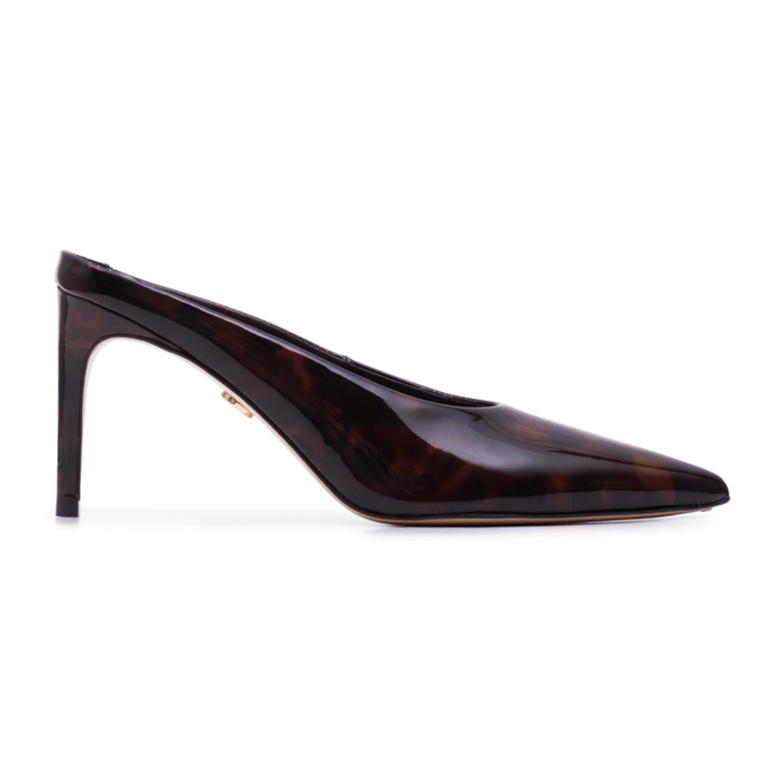Mule de Couro Verniz Feminina Dubai | Satryani Store
