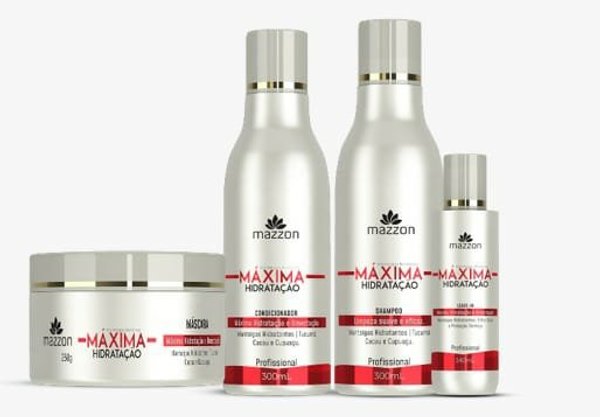 Kit Hidratação Máxima Completo Mazzon 970 ml | NATUREVER