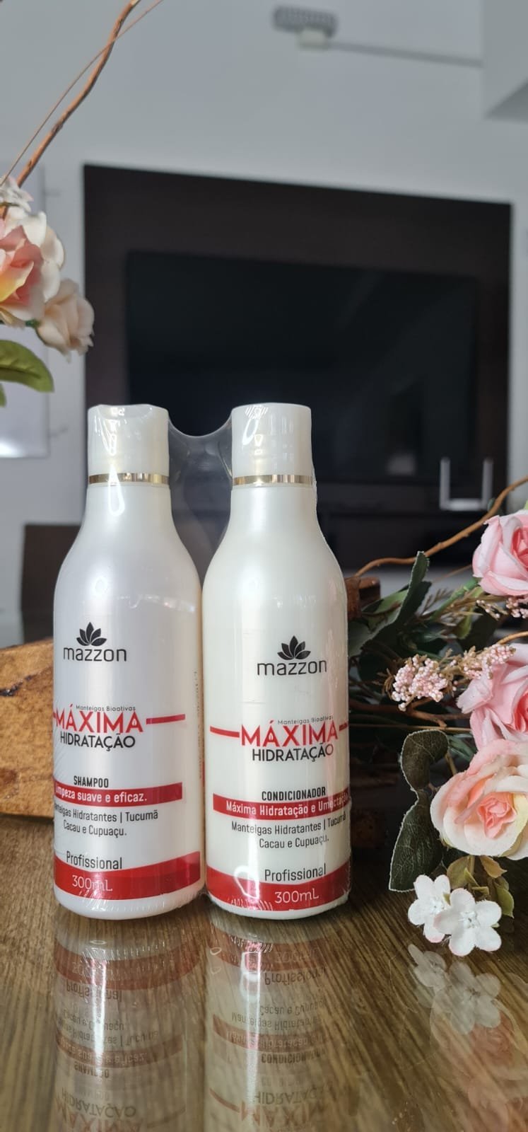 Kit Hidratação Máxima Mazzon Shampoo + Condicionador 600 ml