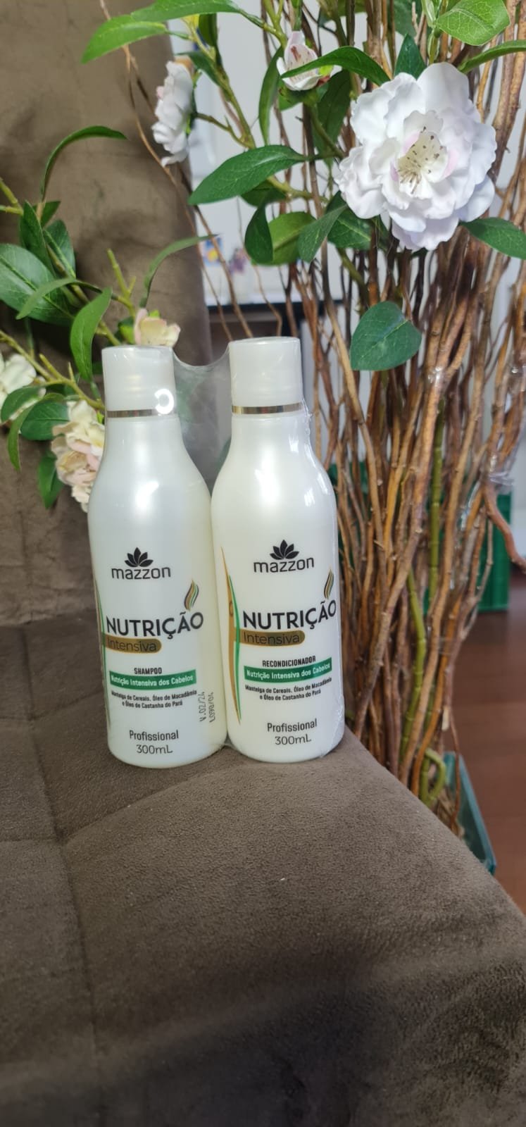 Kit Nutrição Mazzon Shampoo + Condicionador 600 ml | NATUREVER