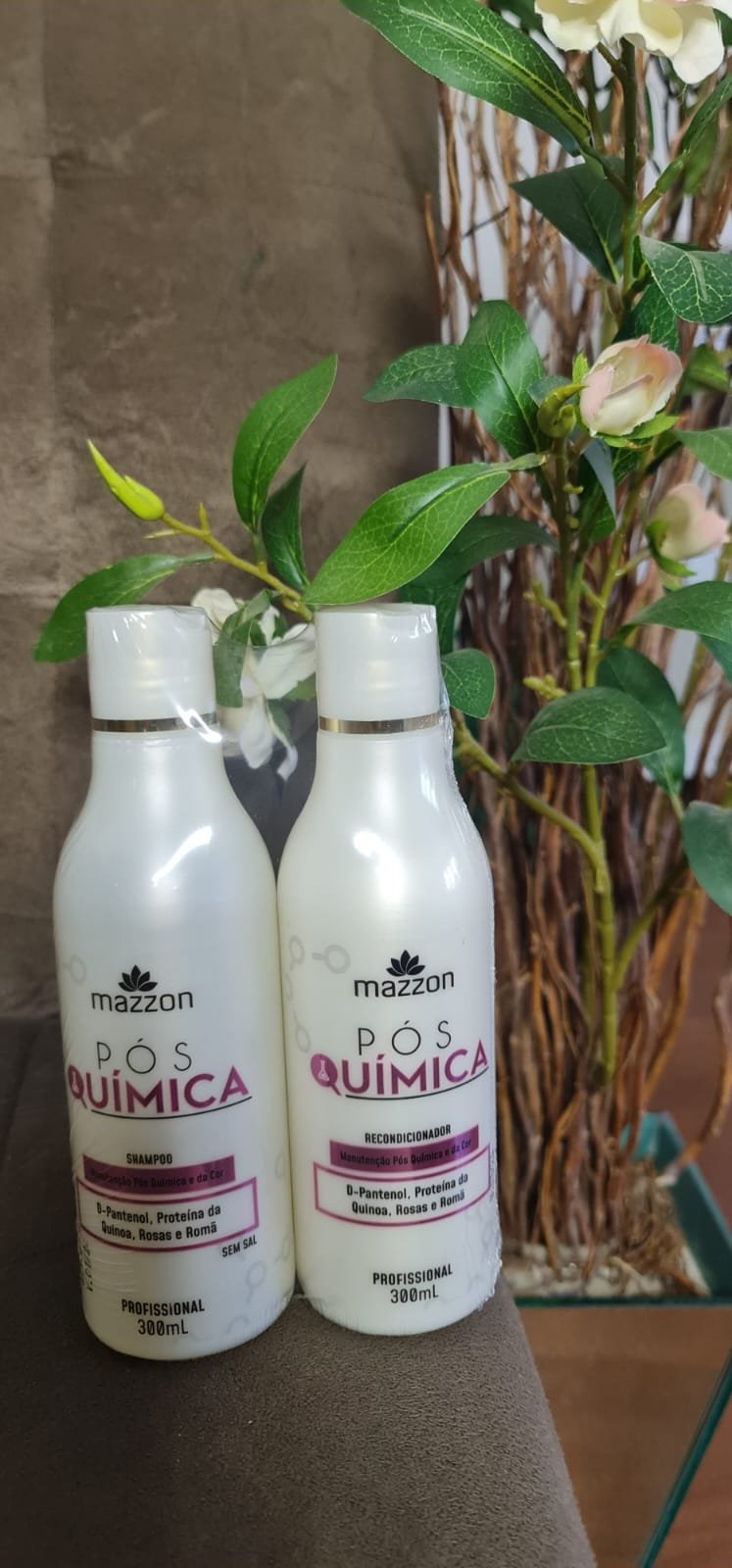 Kit Pós Quimica Mazzon Shampoo + Condicionador 600 ml | NATUREVER
