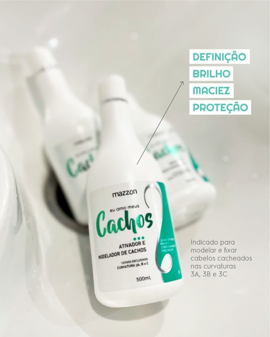 Ativador de Cachos Mazzon Nature 500ml | NATUREVER COSMETICOS LTDA