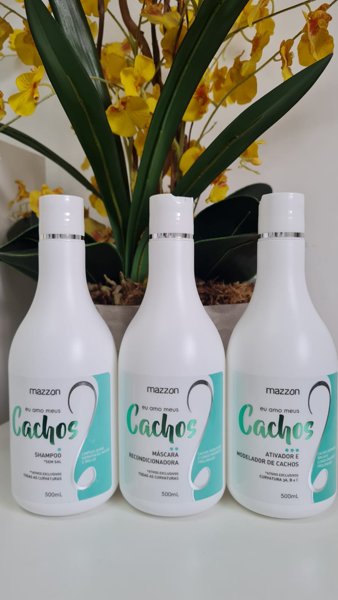 Kit Cachos Mazzon Nature 1500ml | NATUREVER COSMETICOS LTDA