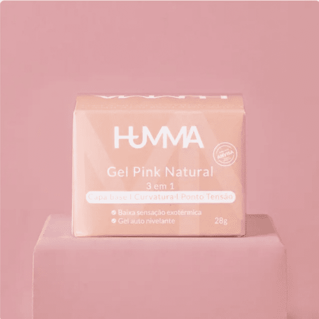 Gel Pink Natural HUMMA 3 em 1 28g