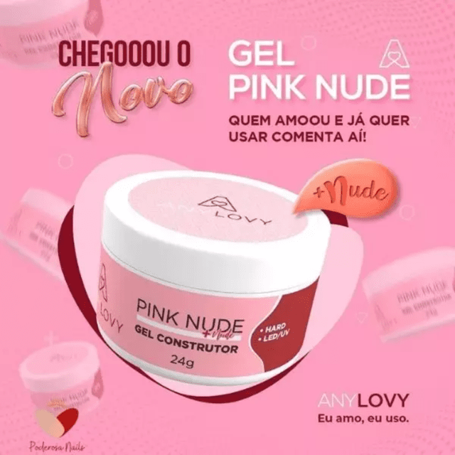 Gel AnyLovy Construtor Pink Nude + Nude