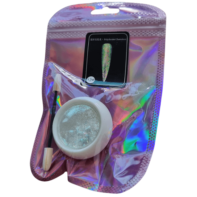 Foil Glitter Flake Unidade com Aplicador e Ziplock