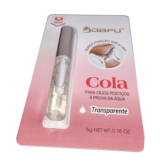 Cola para Cílios à Prova D'água Transparente DAFU 5g