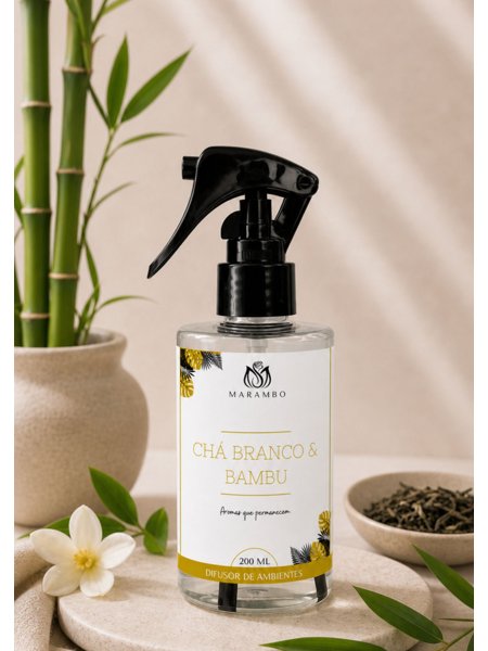 Home Spray- Chá Branco e Bambu 200ML | Marambo