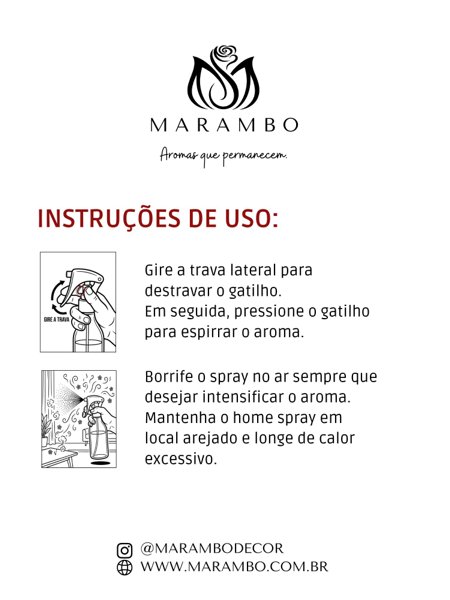 Home Spray- Chá Branco e Bambu 200ML | Marambo