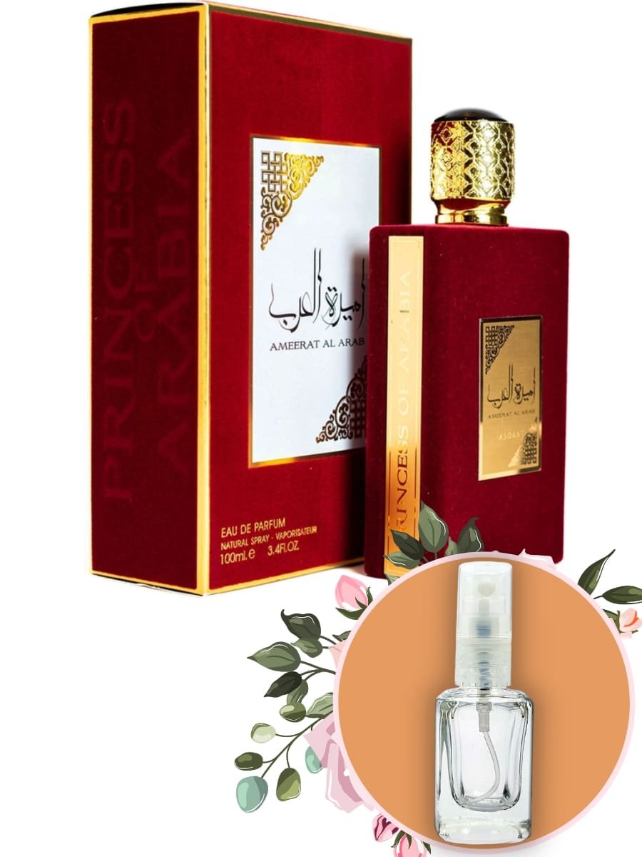 Decant Perfume Árabe Feminino Ameerat Al Arab Eau de Parfum Asdaaf