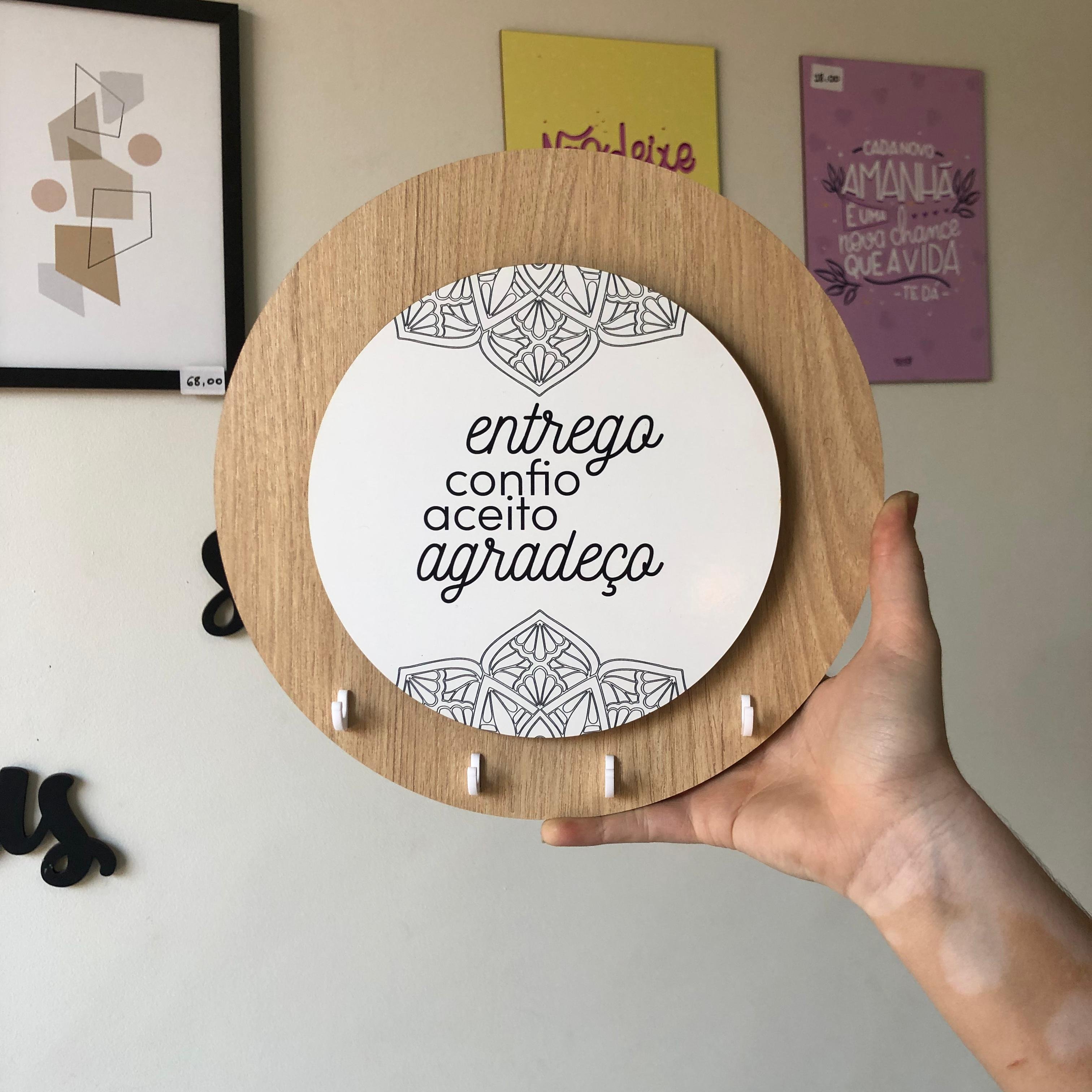 Porta-Chaves Amadeirado MDF 3mm - 