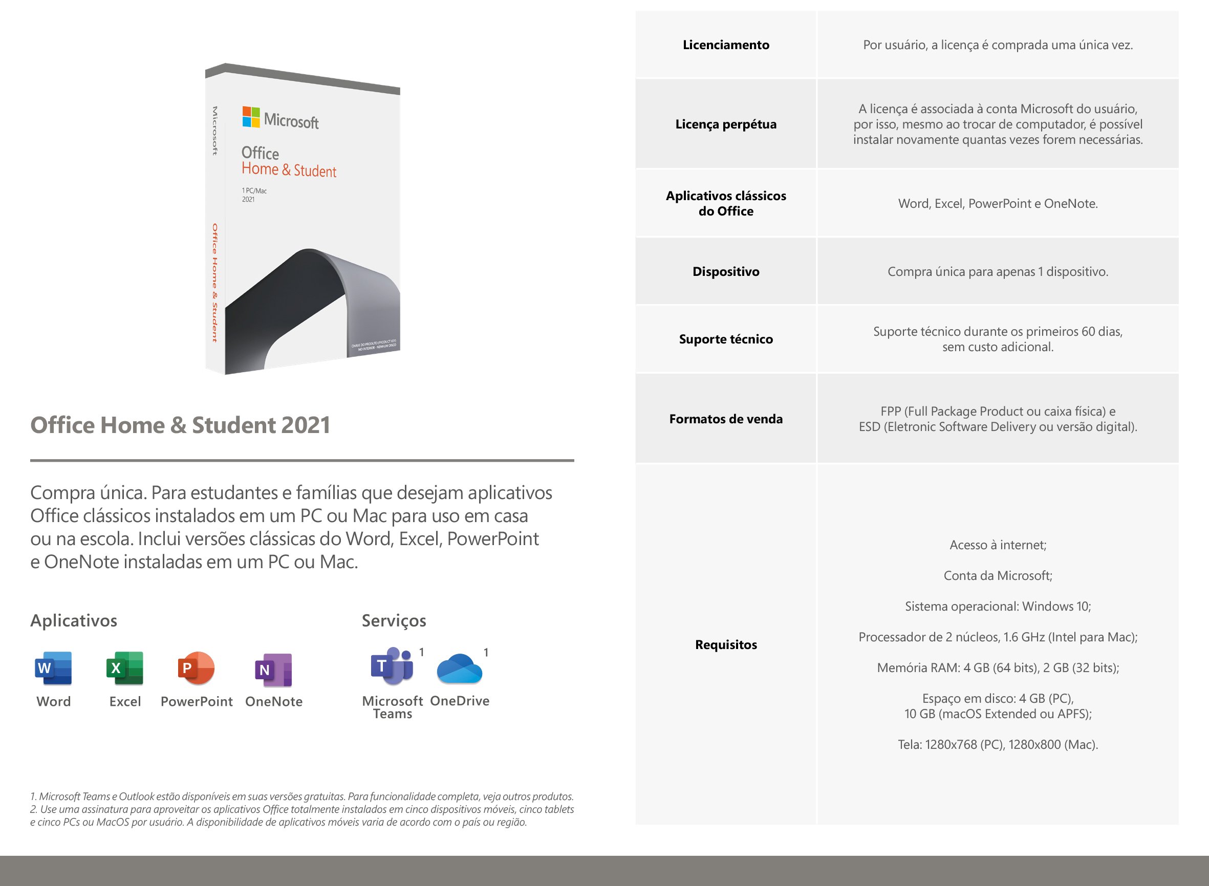 Microsoft Office Home and Student 2021 ESD 79G-05341 - Digital para  download | Ifontech - Loja de Tecnologia e Equipamento de TI