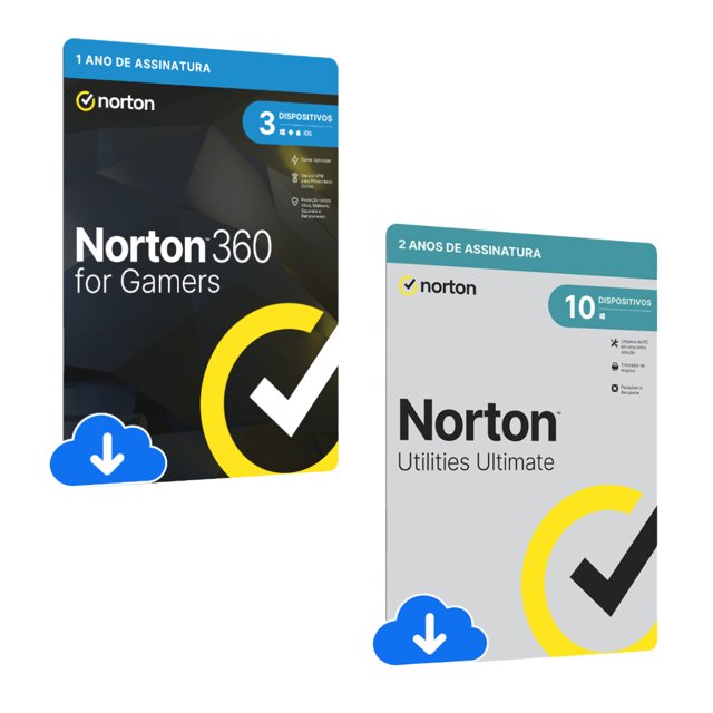 Combo Norton Antivírus 360 For Gamers 50GB Para 3 Dispositivos 12.