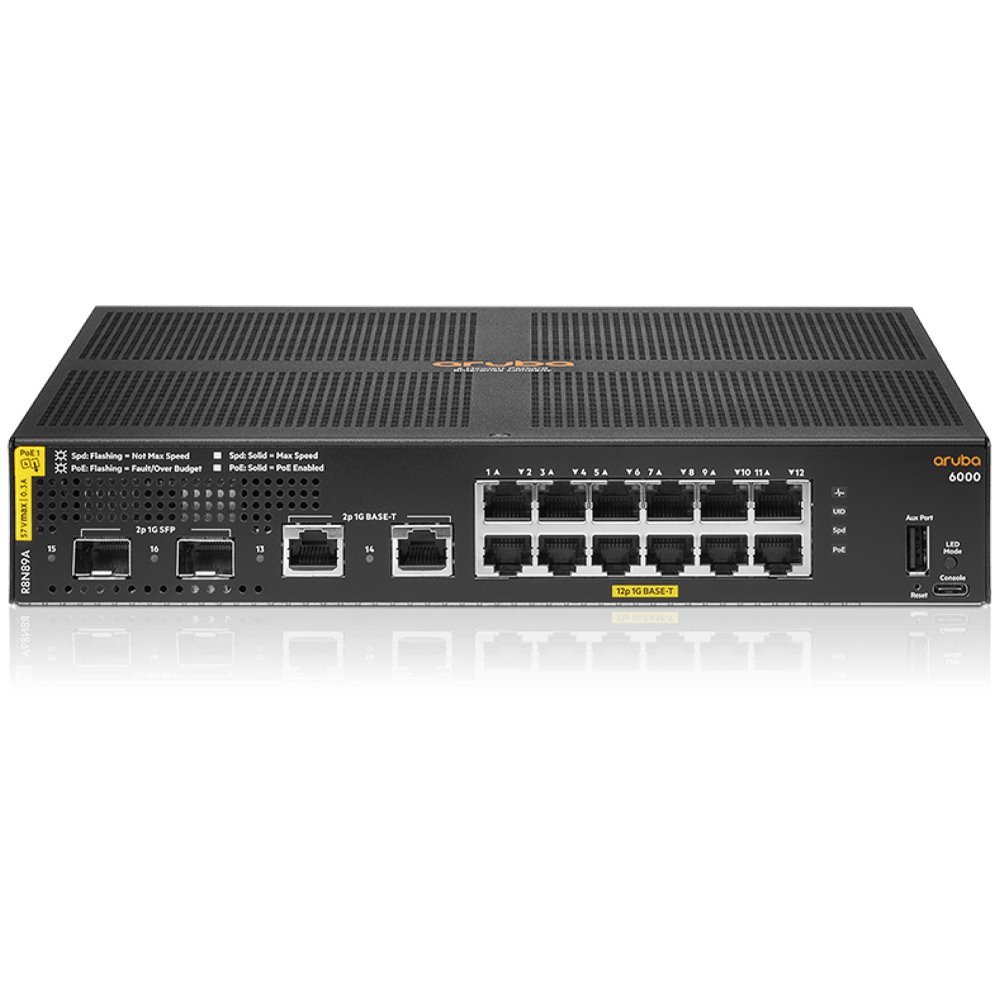 Switch HPE Aruba 6000 12G CL4 2SFP 139W R8N89A Ifontech Loja De switch-hpe-aruba-6000-12g-cl4-2sfp-139w-r8n89a-ifontech-loja-de