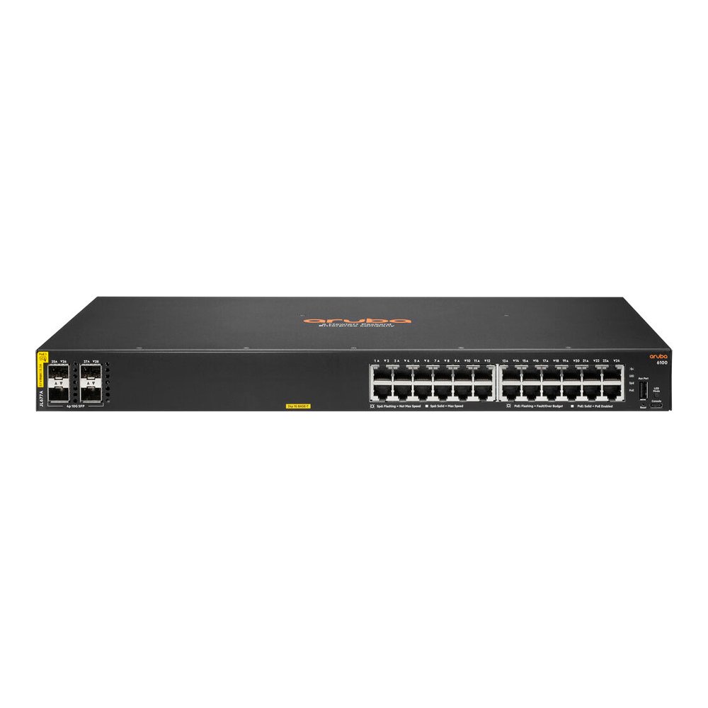 Switch HPE Aruba 6100 24G CL4 4SFP JL677A Ifontech Loja De