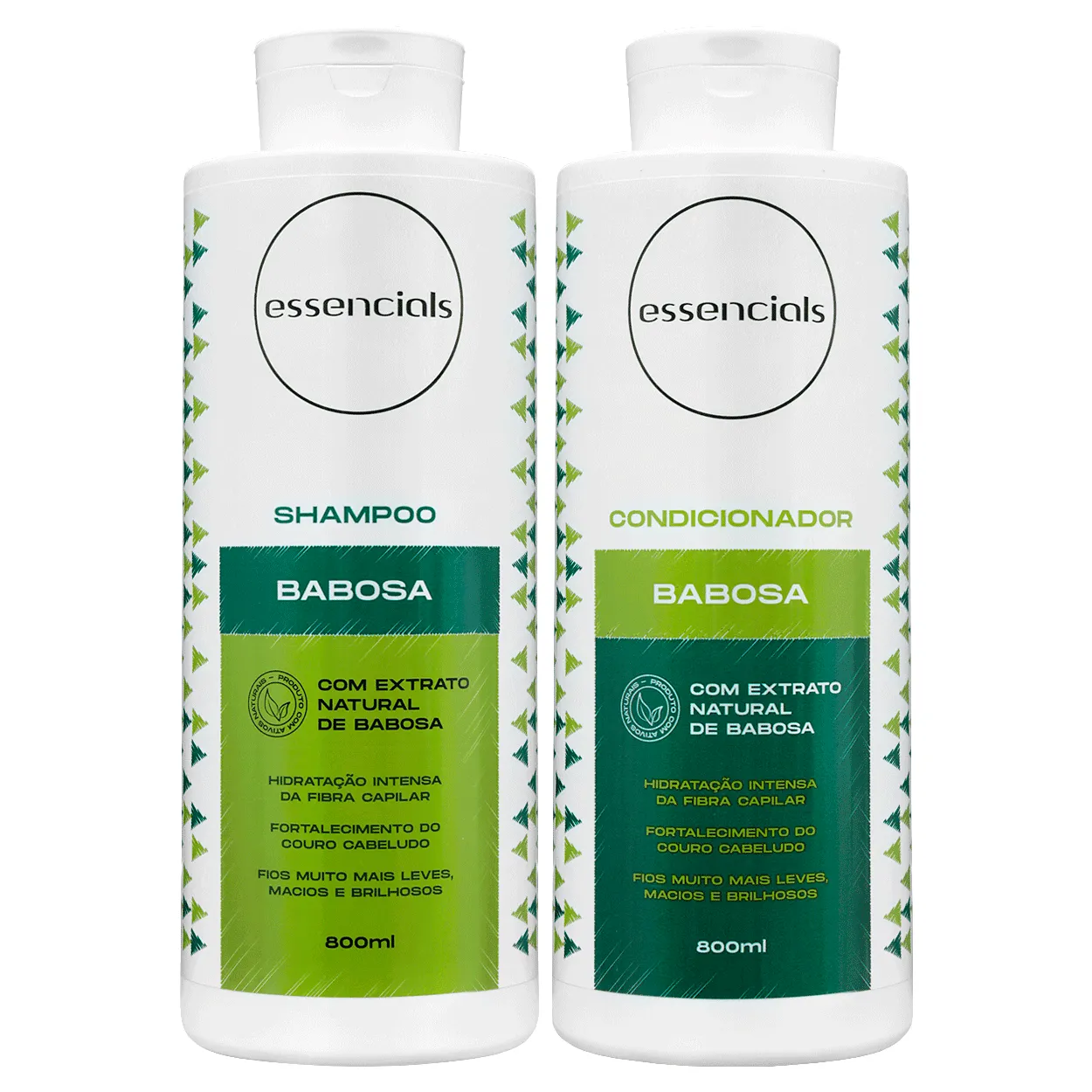 Essencials Kit Shampoo e Condicionador Babosa - (2x800 ml)