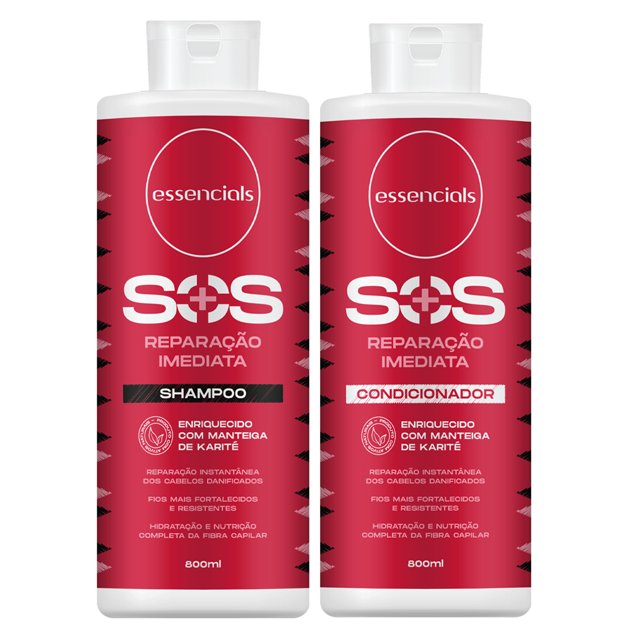 Essencials Kit Shampoo e Condicionador SOS -( 2x800ml )